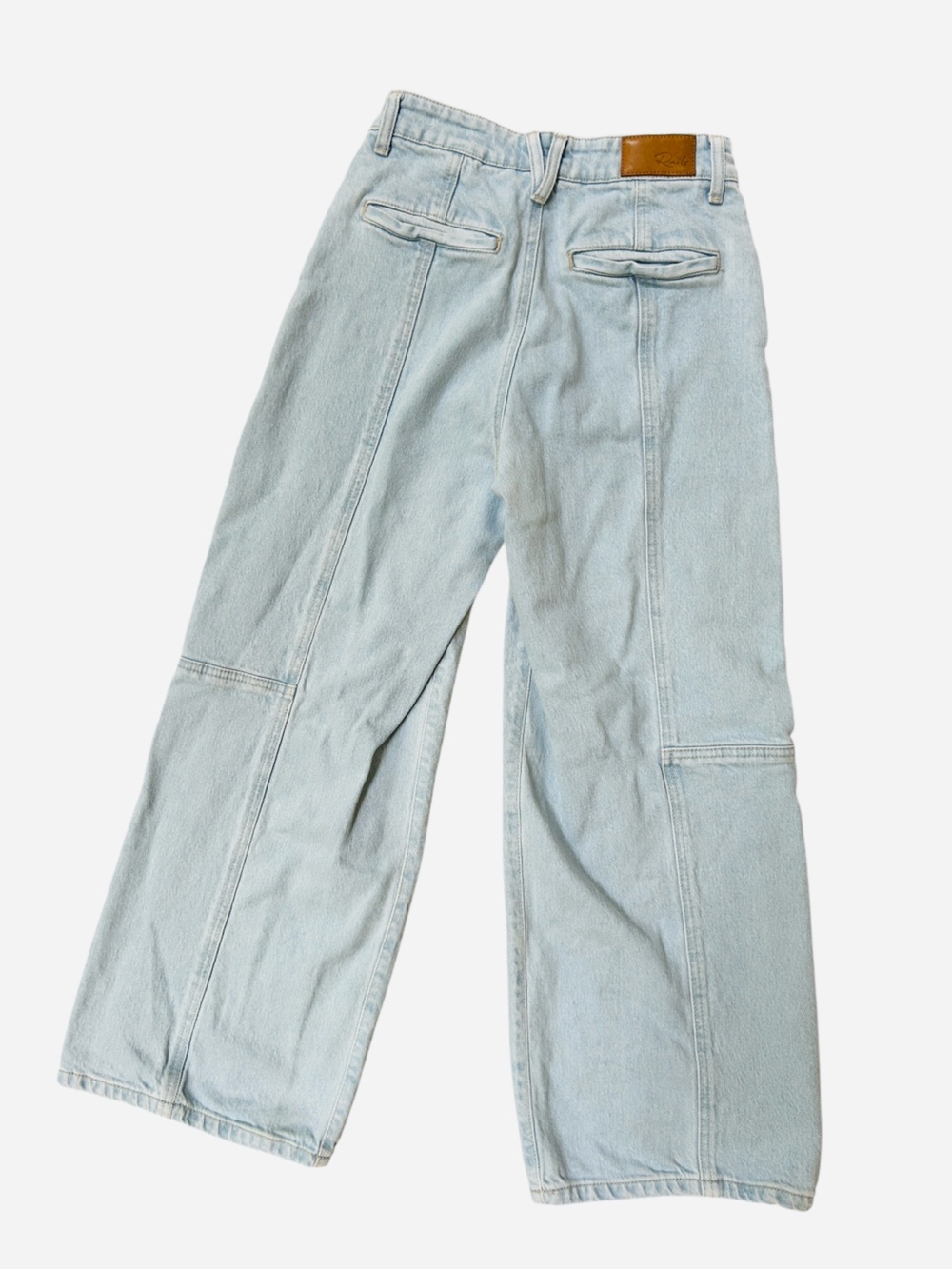 Rails Getty Crop Patchwork Wide Leg in Oceanview (Light Wash), Size 26 - Picture 11 of 11